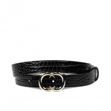 Curea dama 37-1m croco lac negru