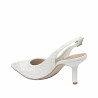 Women sandals 1353 satin white