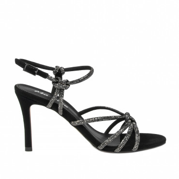 Sandale dama 1342 negru velur