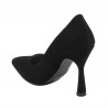 Women stylish, elegant shoes 1322 black antilopa