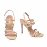 Sandale dama 1345 bej velur
