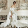 Sandale dama 1352 saten alb lifestyle