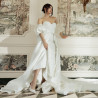 Sandale dama 1352 saten alb lifestyle