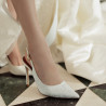 Sandale dama 1352 saten alb lifestyle