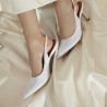 Sandale dama 1352 saten alb lifestyle