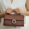 Women hand bag 039g brown cognac