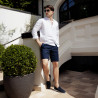 Men loafers, moccasins 980 indigo velour