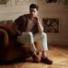 Men loafers, moccasins 980 camel velour