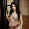 Women shoulder bag 027g poudre rose