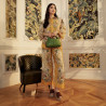 Women hand bag 037g avocado green