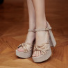 Women sandals 1310 sand velour