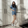 Women sport shoes 6088 white+beige