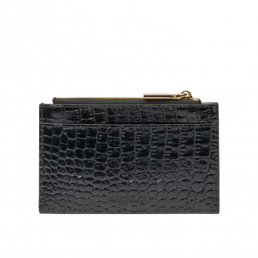 Portcard 209g croco patent black