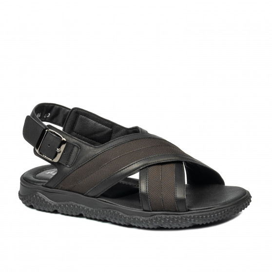 Sandale barbati 364 negru combinat