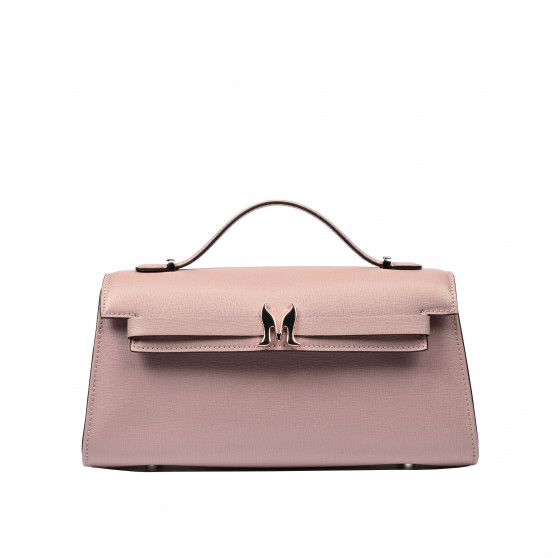 Women shoulder bag 041g 01 pink pudra safiano