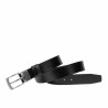 Men belt 71b bicolored black lucios+black perforat