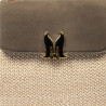 Women hand bag 042g bufo taupe
