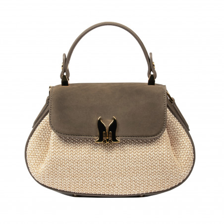 Women hand bag 043g bufo taupe
