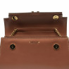 Women shoulder bag 041g brown cognac