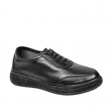 Women loafers, moccasins 6090 black