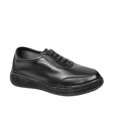 Women loafers, moccasins 6090 black
