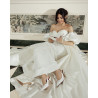 Women sandals 1353 satin white