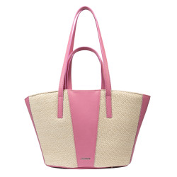 Geanta dama de plaja 044g 01 pink barbie+rafie