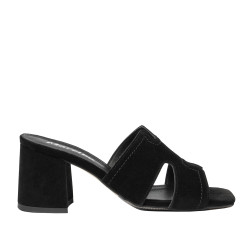 Sandale dama 1348 negru velur
