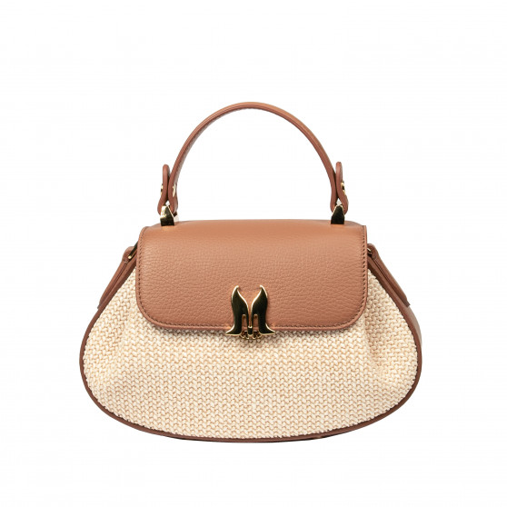 Geanta dama de mana 042g biz camel+rafie