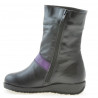 Small children knee boots 23c black+purple