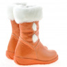 Small children knee boots 24c orange