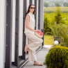 Geanta dama de mana 042g suede roz zmeura+rafie lifestyle