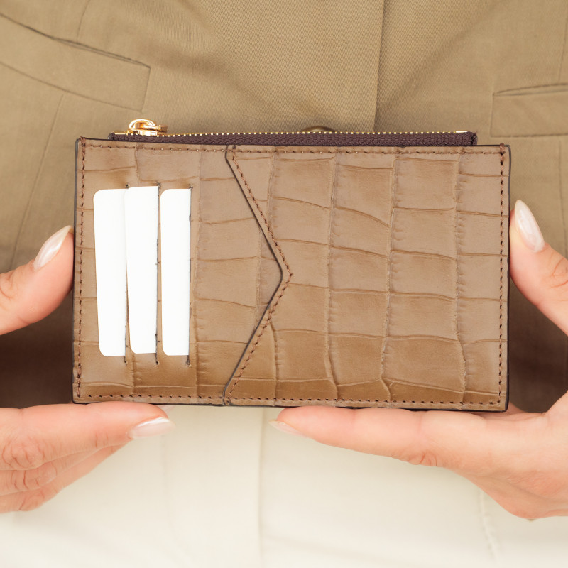 Portcard 209g croco brown lifestyle