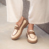 Women casual shoes 6092 rafie beige combined