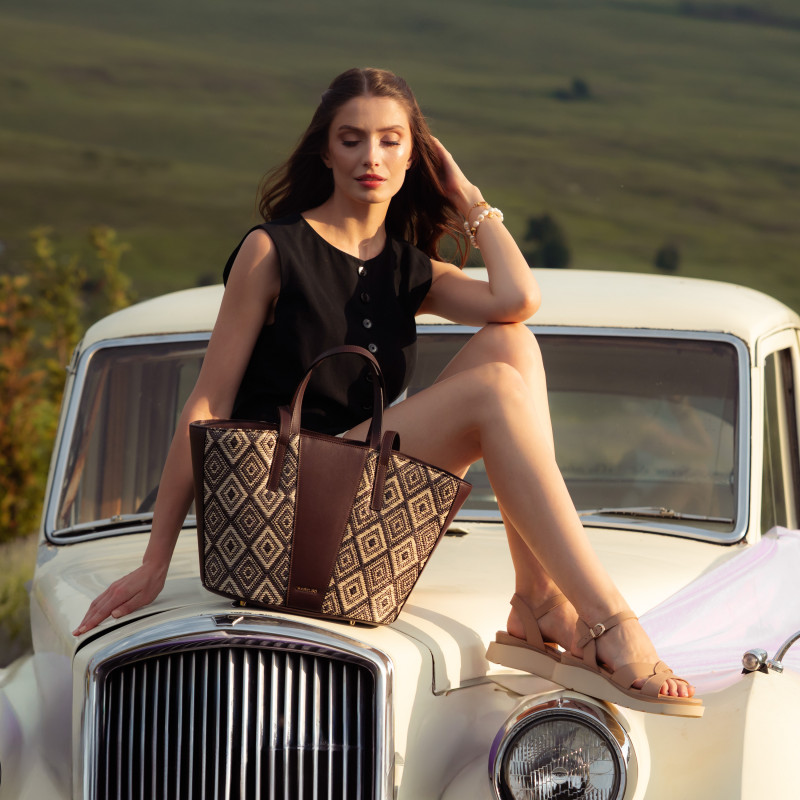 Sandale dama 5118 camel lifestyle