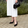 Women sandals 1343 black velour