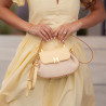 Women hand bag 042g butter yellow+rafie