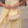 Women hand bag 042g butter yellow+rafie