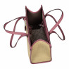 Geanta dama de plaja 045g 01 pink zmeura+rafie