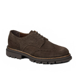 Pantofi casual barbati 989 maro velur