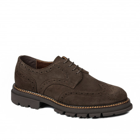 Pantofi casual barbati 989 maro velur