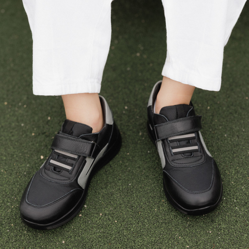 Pantofi copii 2027 negru combinat lifestyle