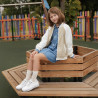 Children shoes 2028 white pearl combined