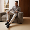 Men casual shoes 989 black velour