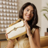 Women shoulder bag 046g butter yellow+rafie