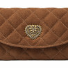 Women shoulder bag 048g suede brown