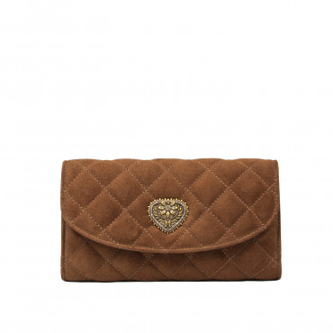 Geanta dama de umar 048g suede maro