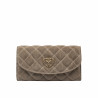 Women shoulder bag 048g suede sandstone