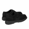 Pantofi casual barbati 989 negru velur 01