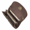 Women shoulder bag 048g suede chocolate